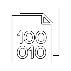 Data icon in line style