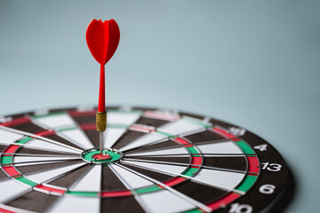 Target objective success goal dart. Bullseye growth aim. Strategy performance.