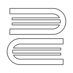 Obraz premium Book icon in line style