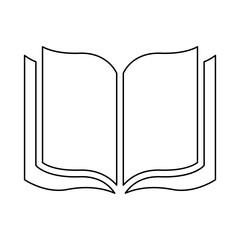 Book icon in line style