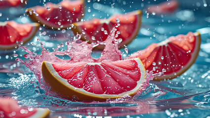 Refreshing Grapefruit Splash &ndash; A Burst of Citrus Energy, General AI