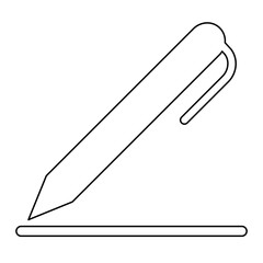 Writing icon in line style