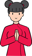 Illustration of woman cartoon