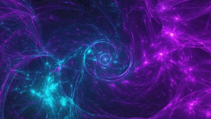 Abstract purple and cyan spiral background
