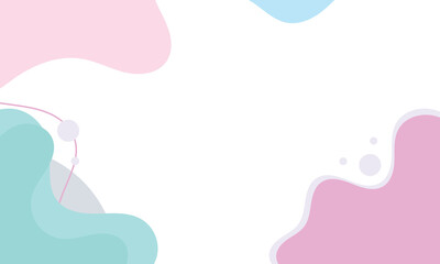 Abstract background with fluid shapes and pastel colors for a modern design.