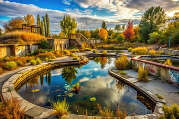 Explore Boise's forgotten water park: decaying ponds, city ruins, captivating urban photography.