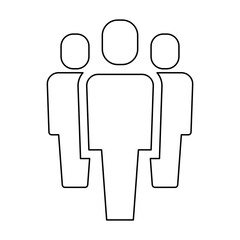 Team icon in line style