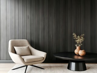 Modern living room interior design with stylish furniture minimalist aesthetic home decor contemporary vibe