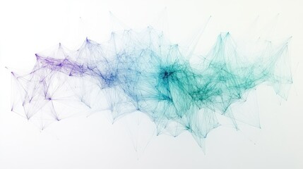 Abstract network graphic, digital art, futuristic design, potential stock