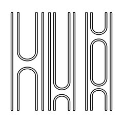 Bamboo icon in line style