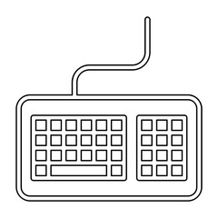 Keyboard icon in line style