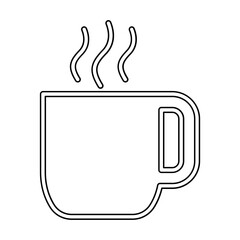 Hot milk icon in line style