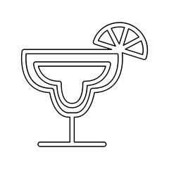 Cocktail icon in line style