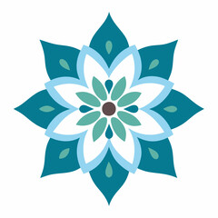 Winter flower pattern design