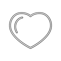 Heart icon in line style 