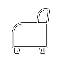 Obraz premium Sofa icon in line style 