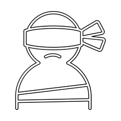 Hostage icon in line style