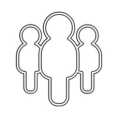 Terrorist icon in line style