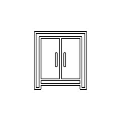 Wardrobe icon in line style