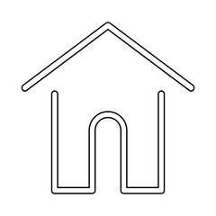 House icon in line style