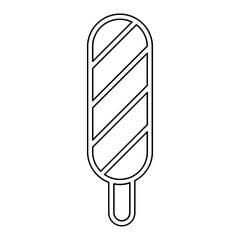 Ice cream icon in line style
