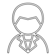 Actor icon in line style