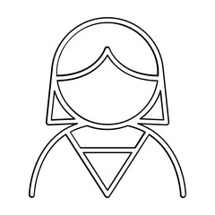 Mother icon in line style