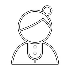 Mother icon in line style