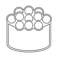 Japanese food icon in line style