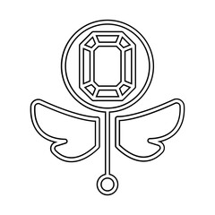 Scepter icon in line style