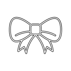 Bow icon in line style