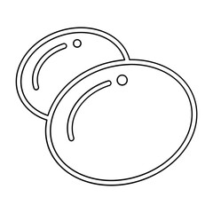 Candy icon in line style