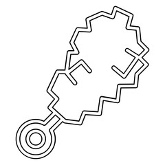 Candy icon in line style
