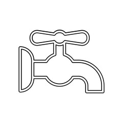 Faucet icon in line style