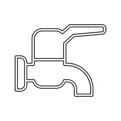 Faucet icon in line style