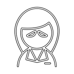 Tired icon in line style