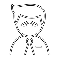 Stress icon in line style