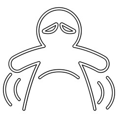 Acne iconFat icon in line style
