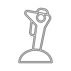Game controller icon in line style