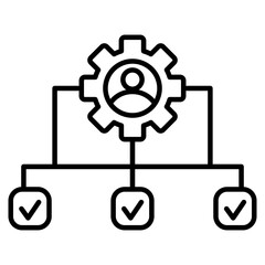 Obraz premium process validation icon element for design