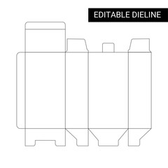 packaging box dieline ,label and packaging die-line design