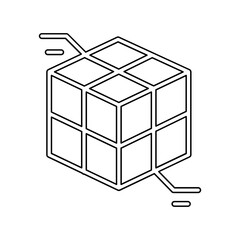 Database concept icon in line style