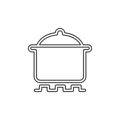 Pot icon in line style