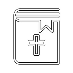 Bible icon in line style