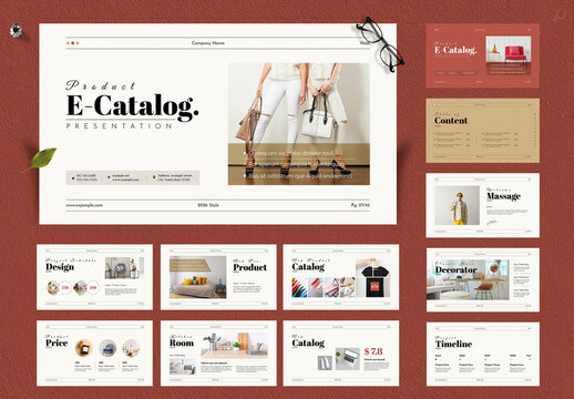 Product E-Catalog Presentation Template