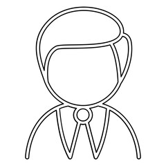 Businessman icon in line style