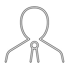 Businessman icon in line style