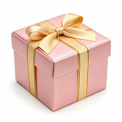 Obraz premium Pink gift box icon love valentine wedding surprise concept 3d illustration background