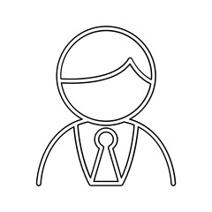 CEO icon in line style
