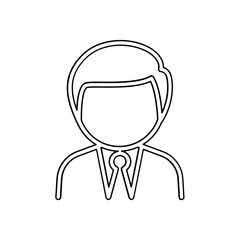 Manager icon in line style